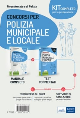 kit concorsi polizia municipale