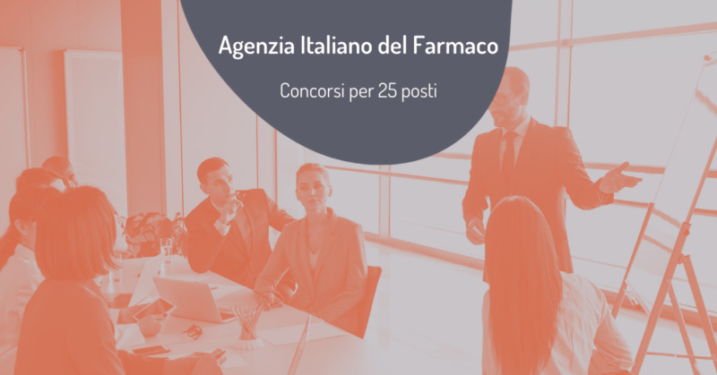 concorsi 25 posti aifa