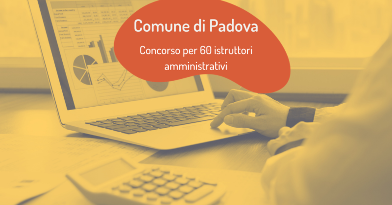 concorso istruttori amministrativi padova