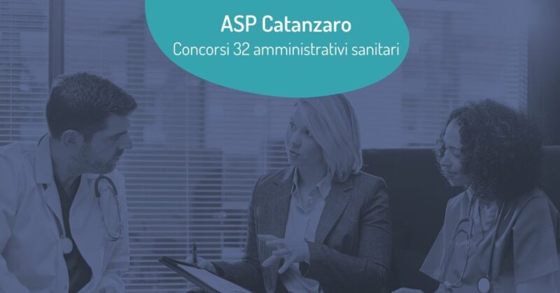 concorsi amministrativi asp catanzaro