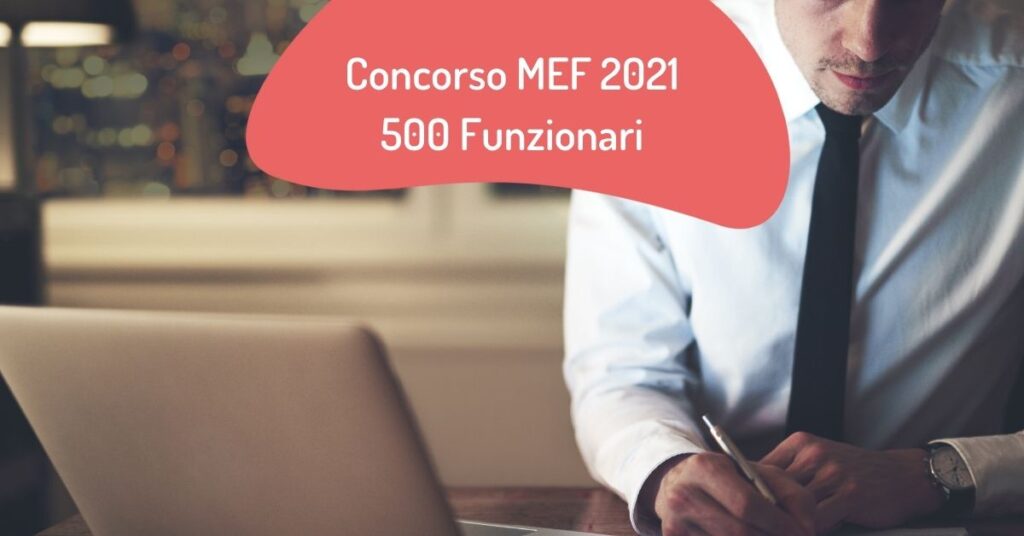 concorso mef 2021