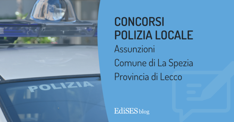 concorsi polizia locale la spezia lecco