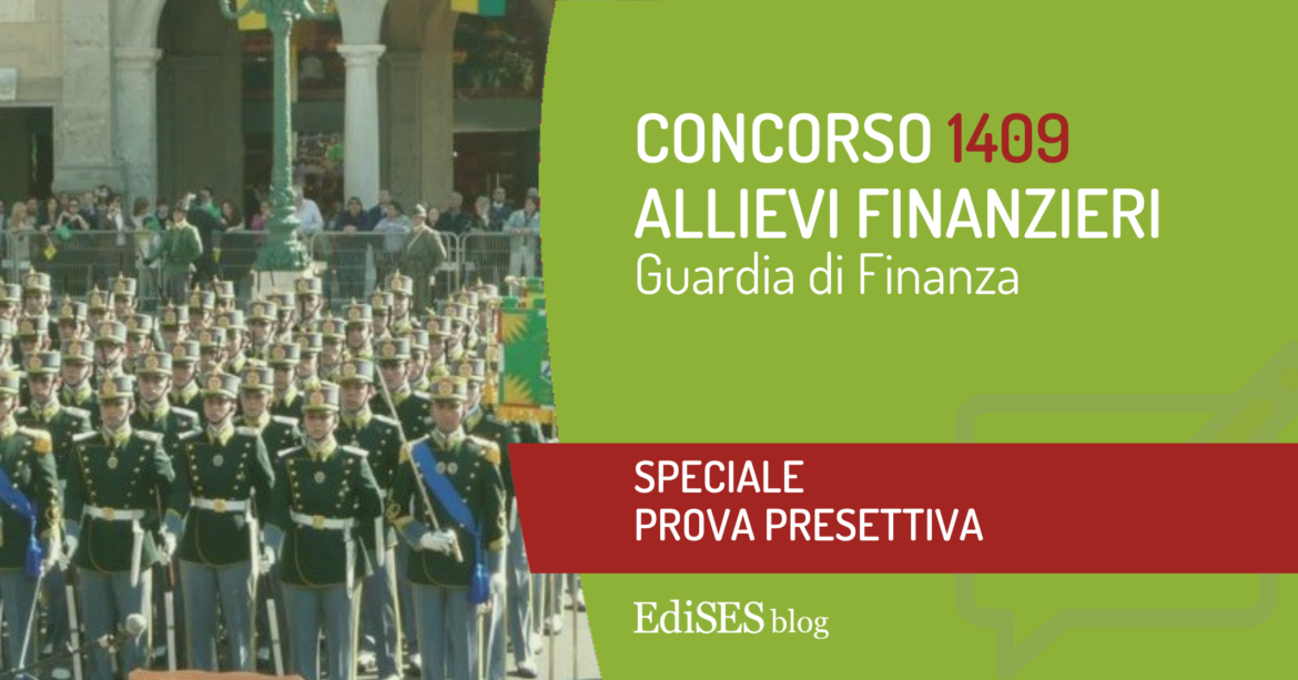 preselezione concorso 1409 allievi finanzieri
