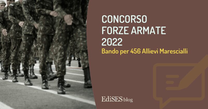 concorso 456 allievi marescialli forze armate