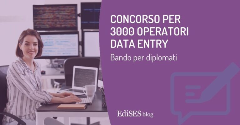 Concorso 3000 operatori data entry Ministero Giustizia