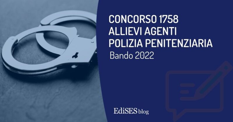 concorso polizia penitenziaria 2022