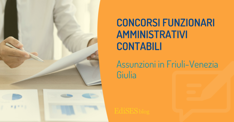 Concorso funzionari amministrativi contabili Friuli