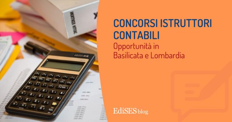 concorsi istruttori contabili Basilicata e Lombardia