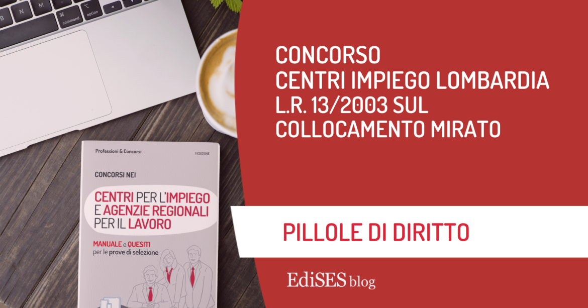 L.r. 13/2003 sul collocamento mirato