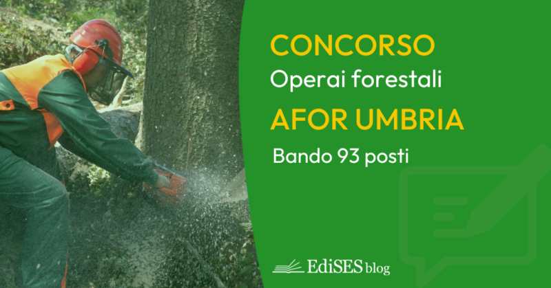 Concorso 93 operai AFOR Umbria