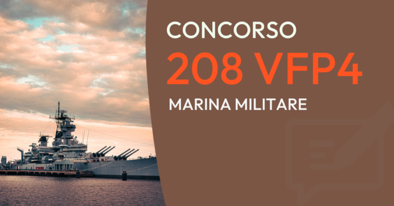 Concorso 208 VFP4 Marina Militare