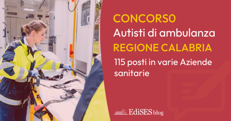 Concorso 115 autisti ambulanza Calabria