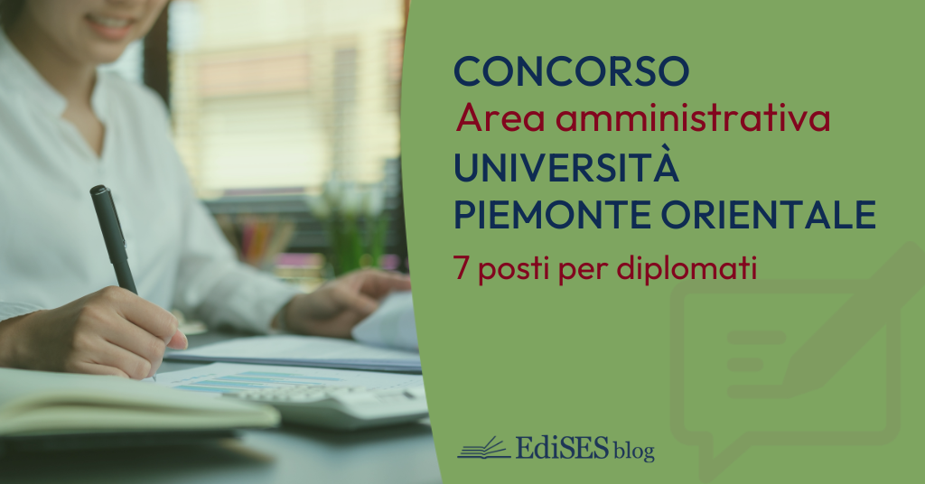 Concorso Università Piemonte Orientale