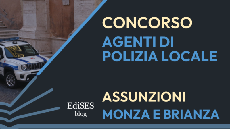 concorso agenti polizia locale monza