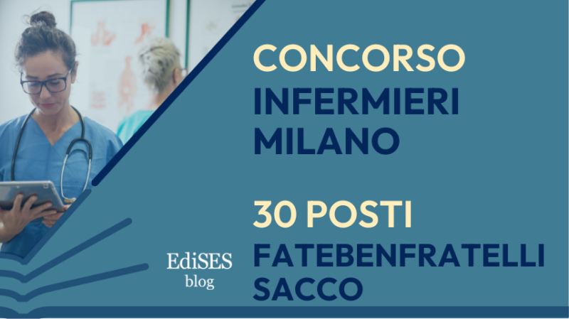 Concorso 30 infermieri Fatebenefratelli di Milano