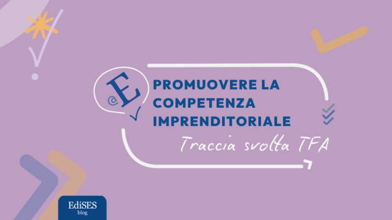traccia svolta competenza imprenditoriale