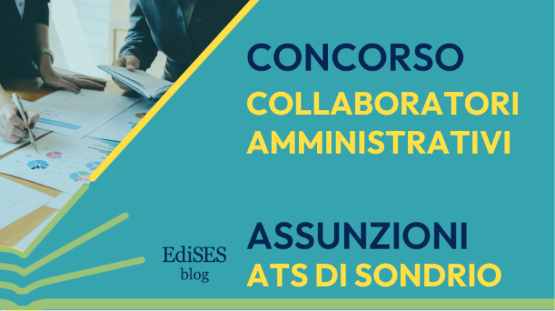 Concorso collaboratori amministrativi ATS Sondrio