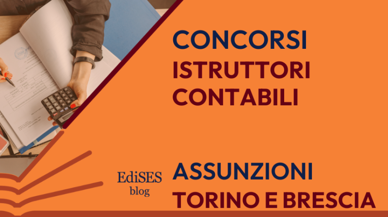 Concorsi istruttori contabili Piemonte e Lombardia