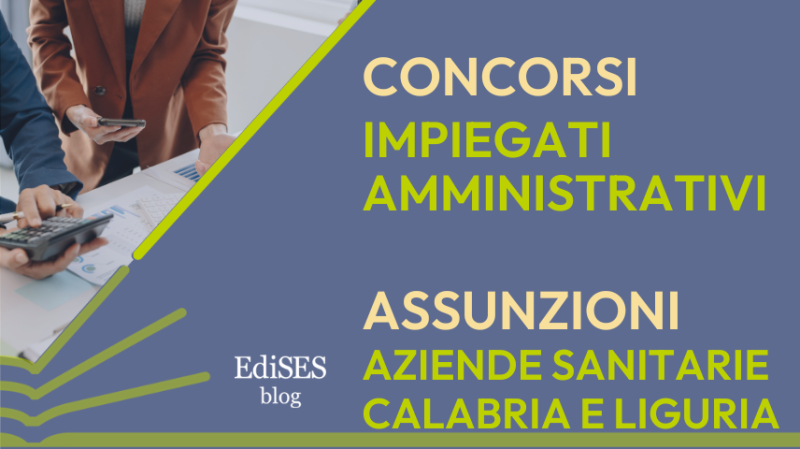 Concorsi amministrativi Catanzaro e Genova