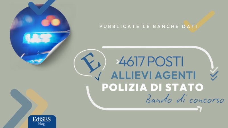 Concorso 4617 Allievi Agenti Polizia di Stato