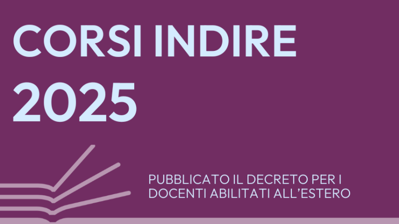 Corsi INDIRE docenti abilitati all'estero