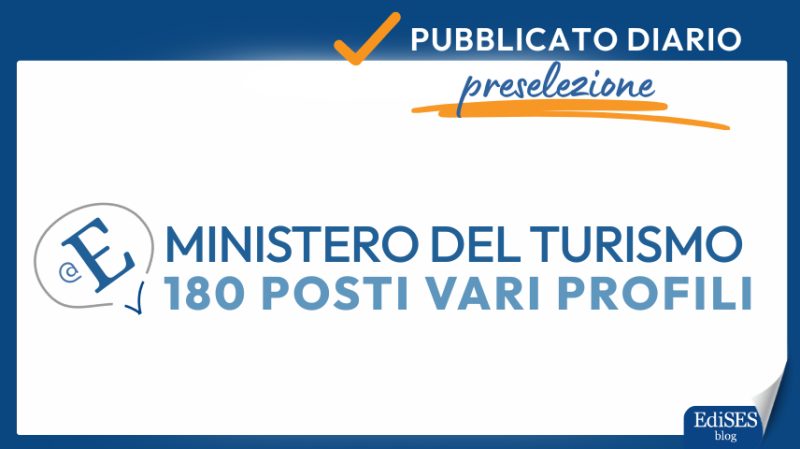 concorso ministero turismo 2025