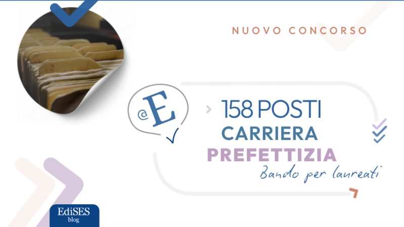 Concorso 158 posti carriera prefettizia