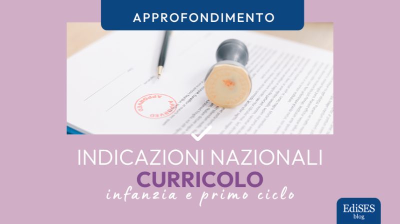 indicazioni nazionali infanzia 2025