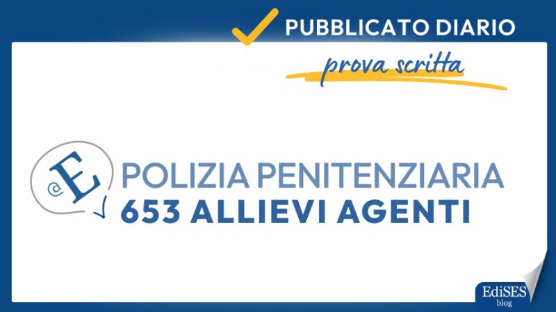 Concorso 653 Allievi Agenti Polizia Penitenziaria