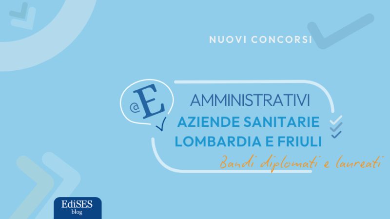 Concorsi amministrativi aziende sanitarie Bergamo e Udine