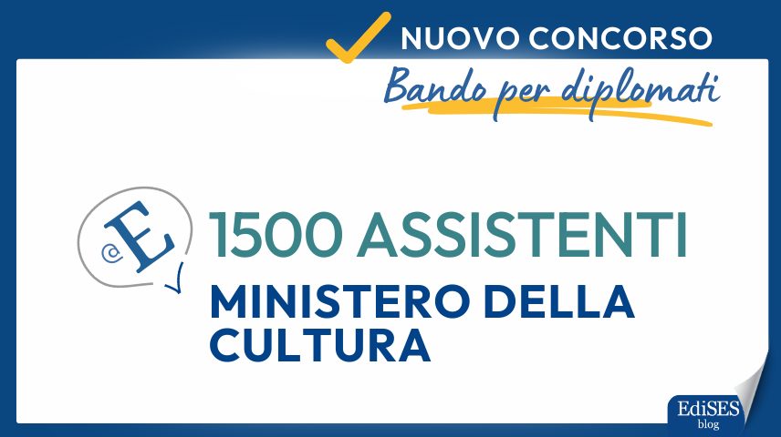 Concorso 1500 Assistenti Ministero Cultura