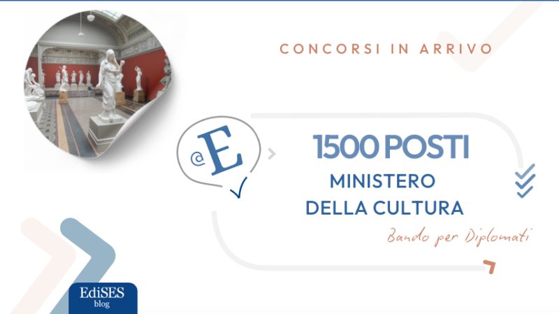 Concorso 1500 Assistenti Ministero Cultura