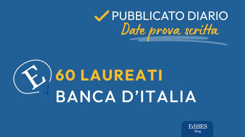 Concorso 60 laureati Banca Italia