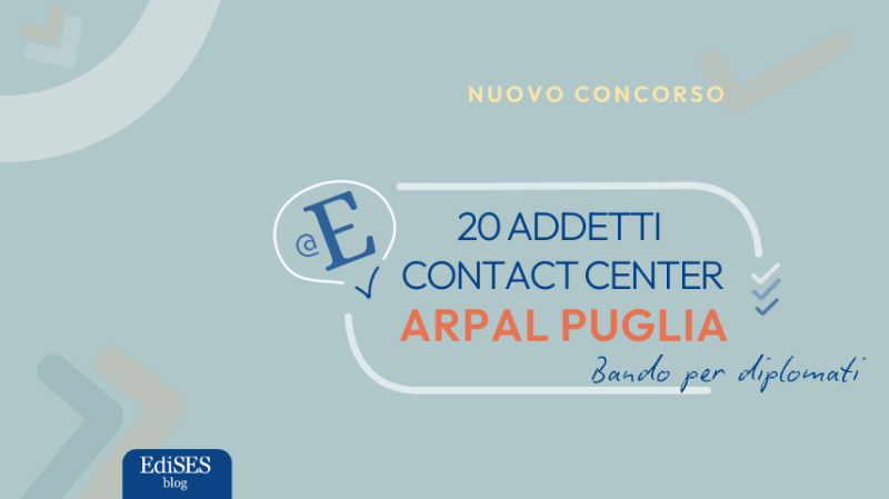 Concorso addetti contact center ARPAL Puglia