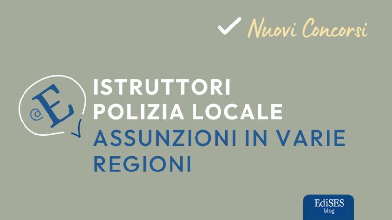 Concorsi istruttori di polizia locale