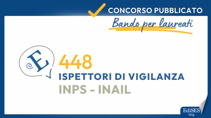 Concorso 448 Ispettori Vigilanza INPS-INAIL