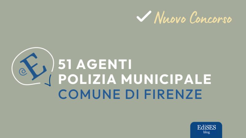 Concorso agenti di polizia municipale Firenze