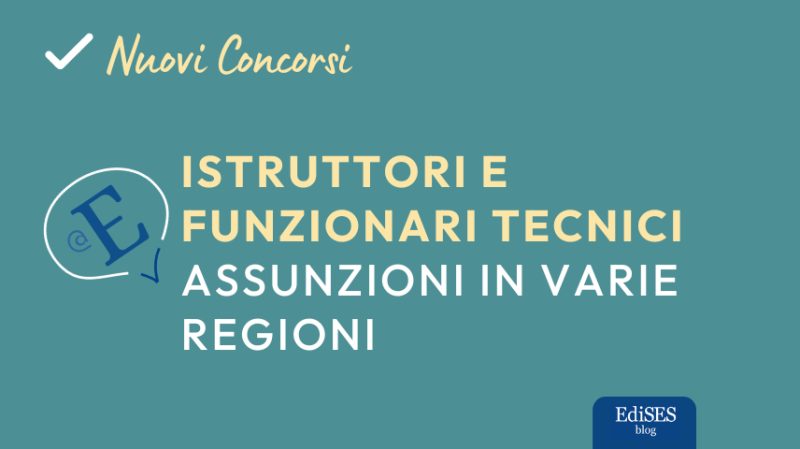 concorsi istruttori e funzionari tecnici