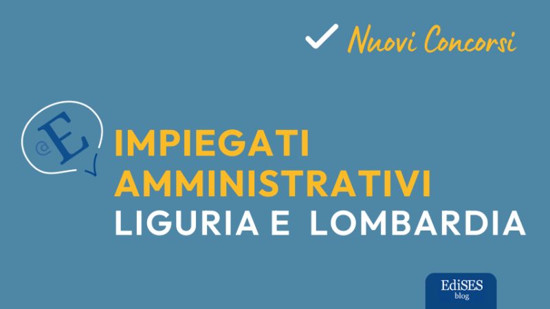 Concorsi amministrativi aziende sanitarie Liguria e Lombardia