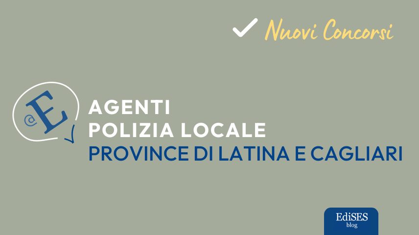 Concorsi polizia locale Lazio e Sardegna