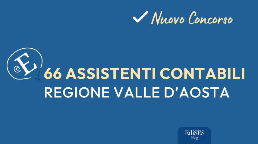 Concorso 66 contabili Regione Valle d'Aosta