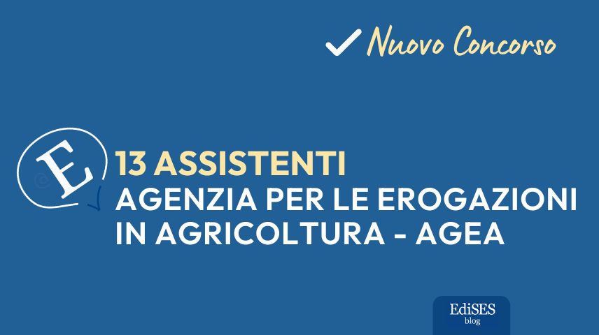 concorso assistenti agea