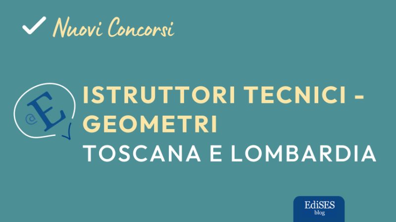 Concorsi istruttori tecnici Firenze e Monza