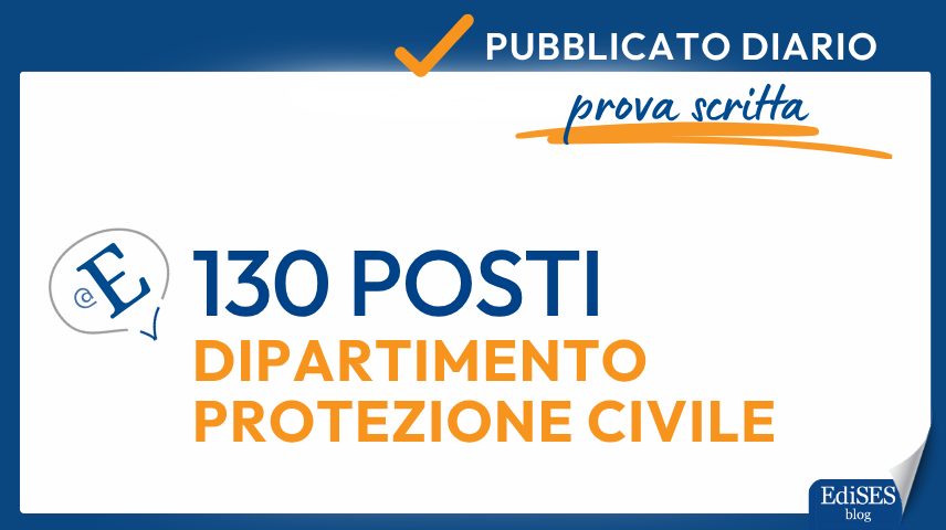 Concorso 130 posti Protezione Civile