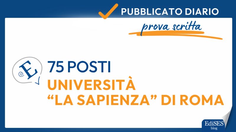 Concorso Università Sapienza di Roma 2026