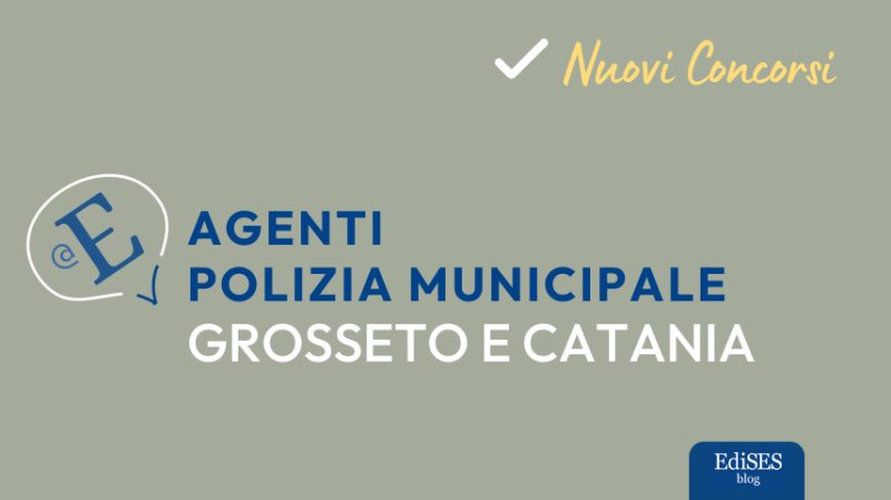 concorsi polizia municipale toscana e sicilia