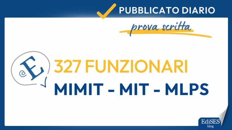 concorso 327 funzionari ministeri