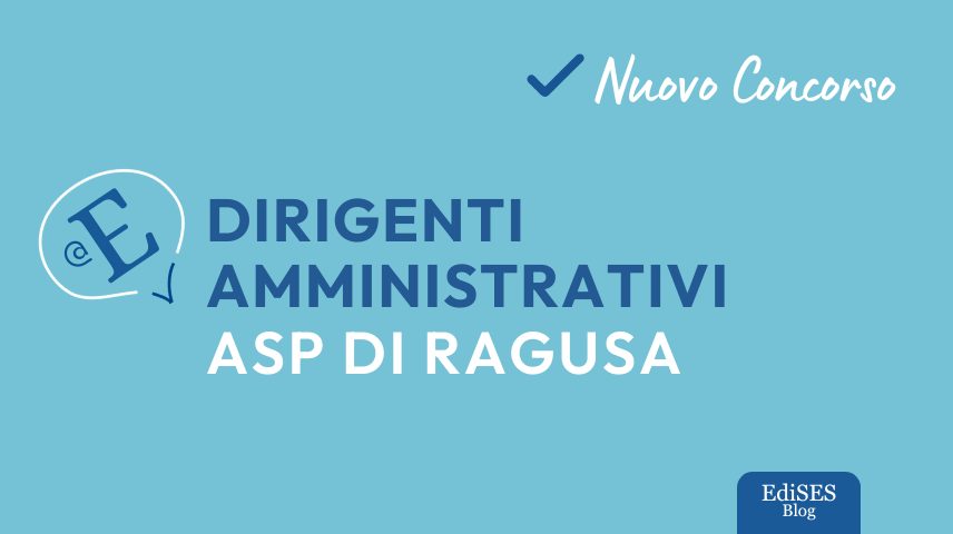 Concorso dirigenti amministrativi ASP Ragusa