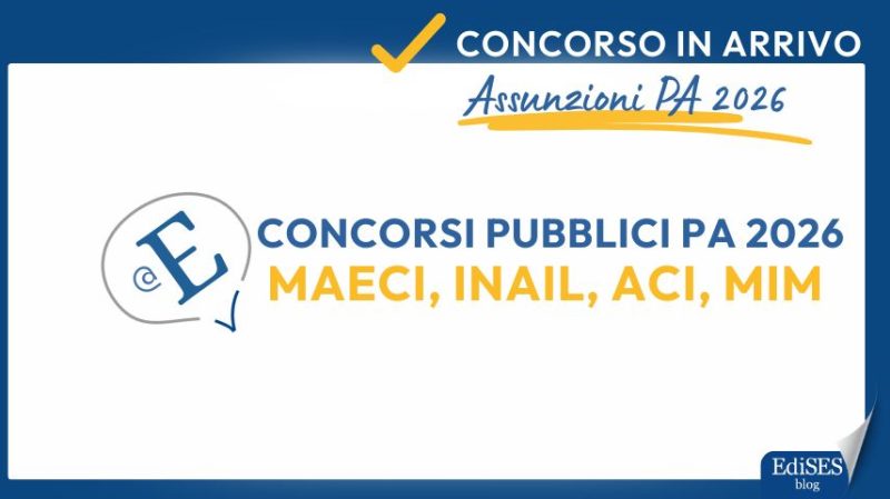 concorsi pubblici pa 2026