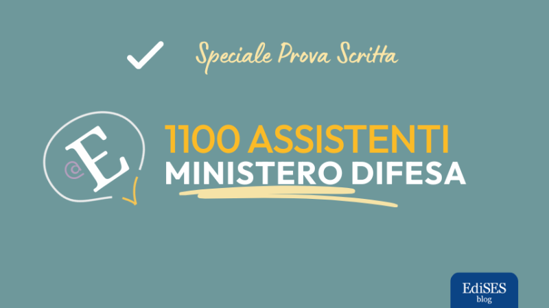 Prova scritta concorso 1100 Assistenti Ministero Difesa